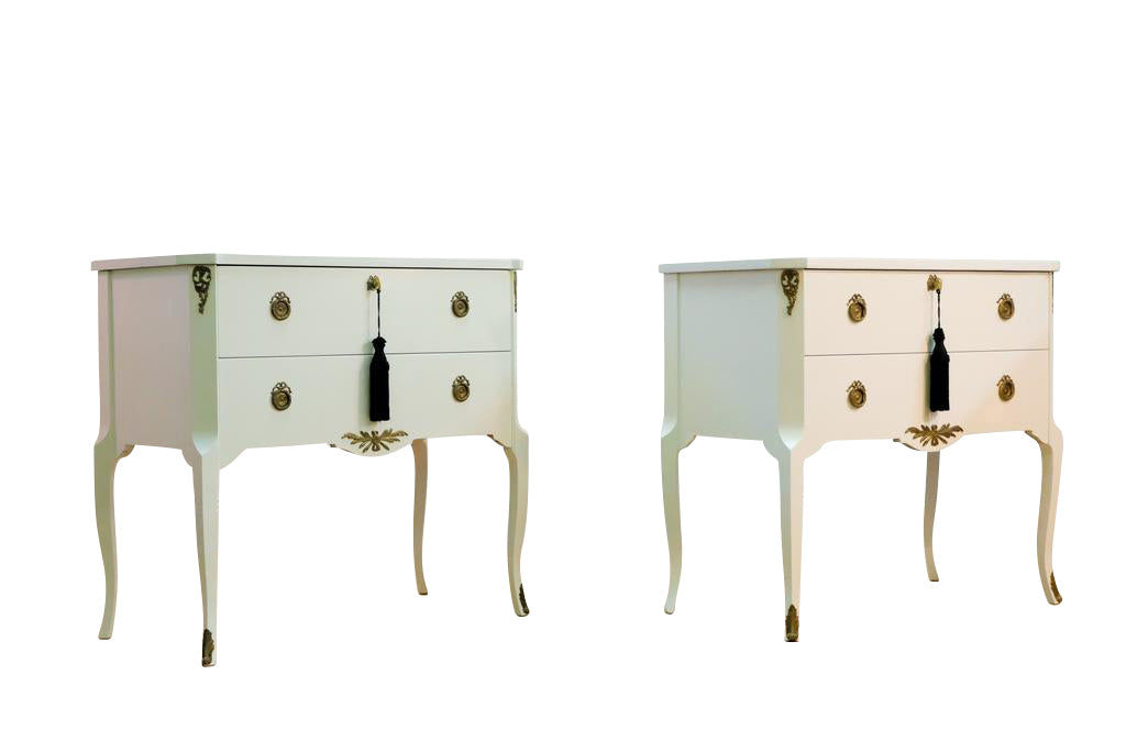 (710-2) Classic Gustavian Louis XV Style Chests