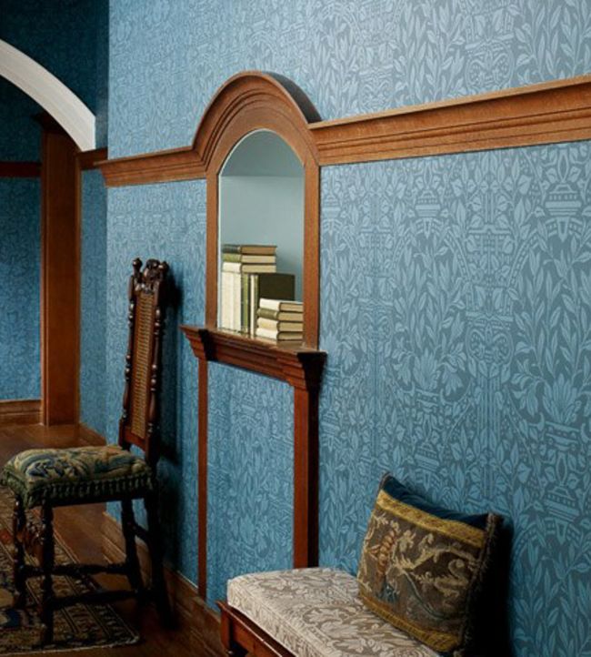 Garden Craft Room Wallpaper - Blue