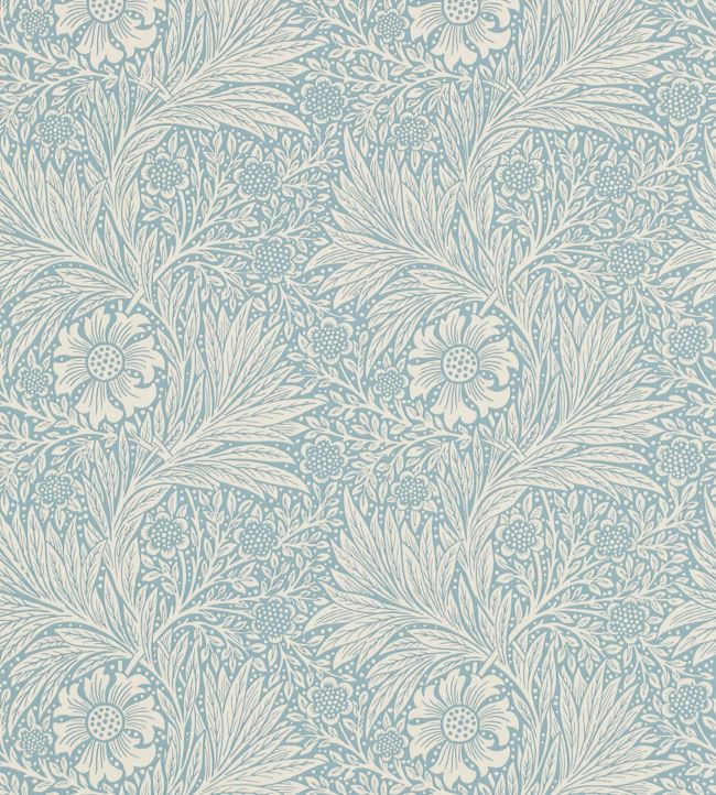 Marigold Wallpaper - Blue