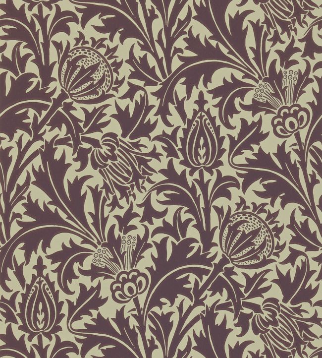Thistle Wallpaper - Brown
