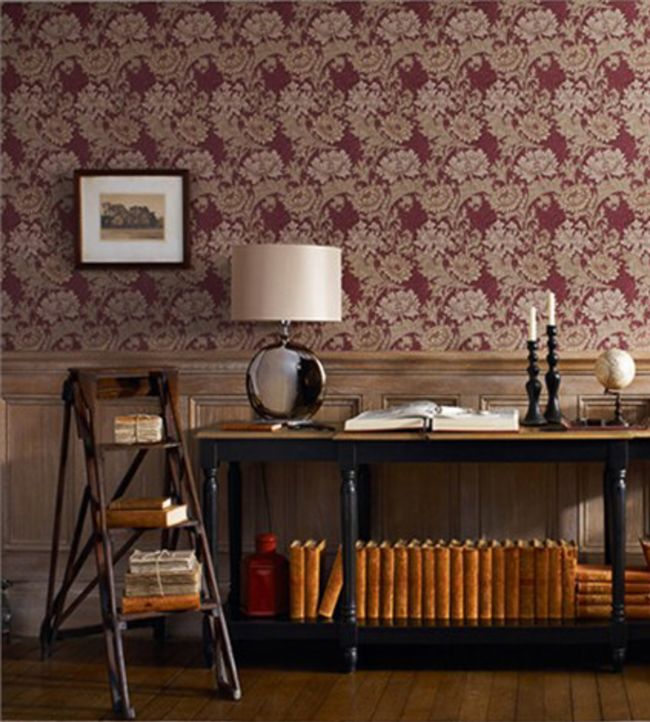 Chrysanthemum Room Wallpaper - Brown