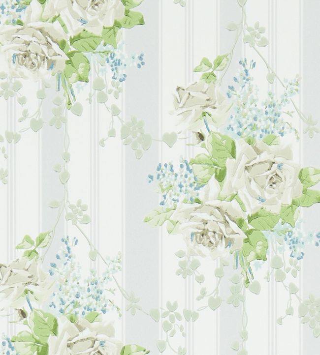 Cecile Rose Wallpaper - Green