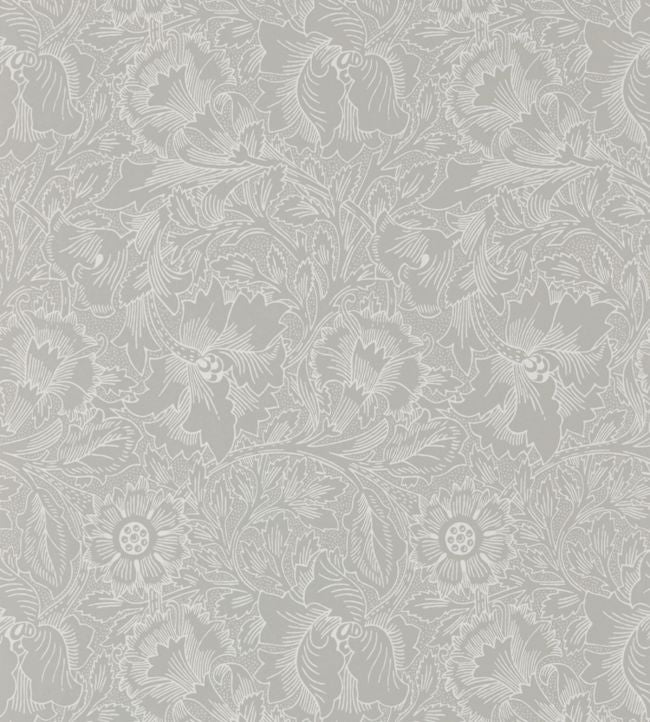 Pure Poppy Wallpaper - Gray