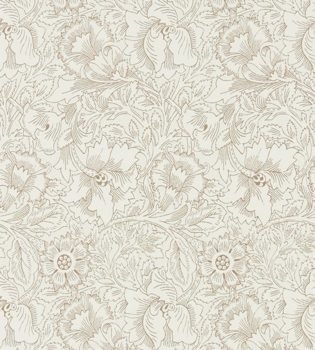 Pure Poppy Wallpaper - White