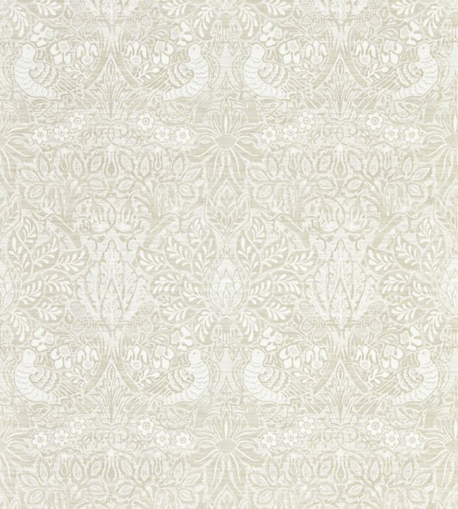 Pure Dove & Rose Wallpaper - Cream