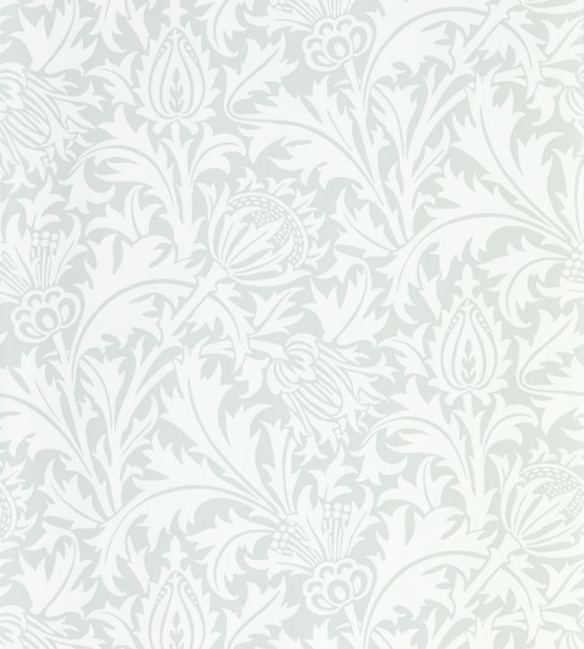 Pure Thistle Wallpaper - Silver