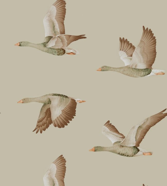 Elysian Geese Wallpaper - Cream