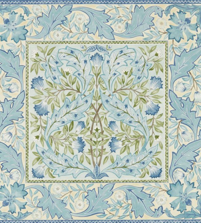 Wilhelmina Wallpaper - Blue