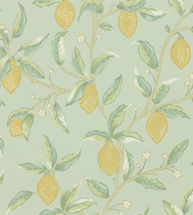 Lemon Tree Wallpaper - Green