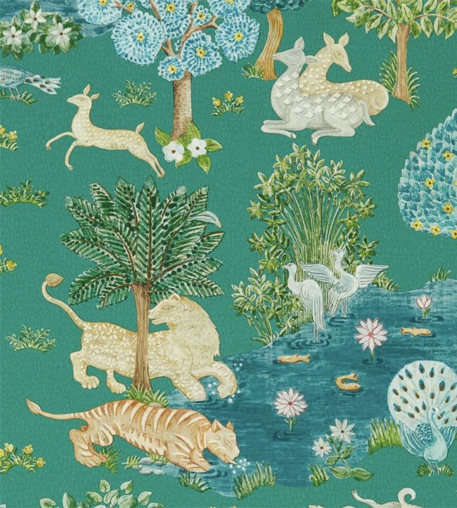 Pamir Garden Wallpaper - Green