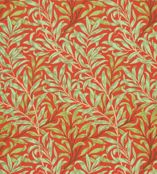 Willow Bough Wallpaper - Red