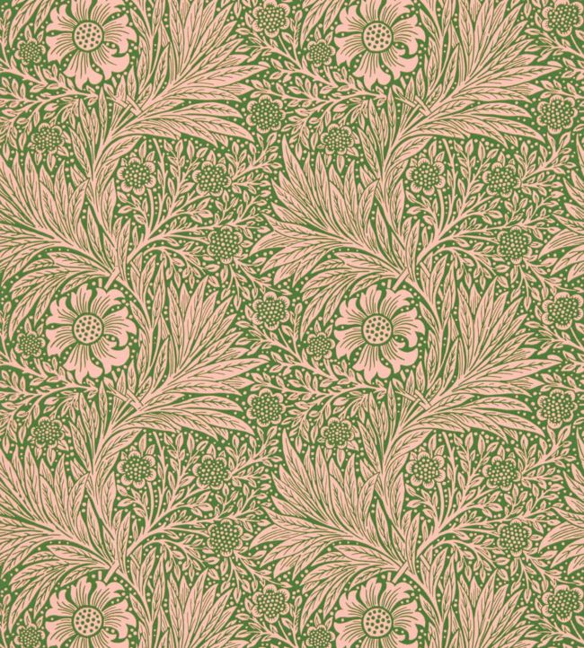 Marigold Wallpaper - Green