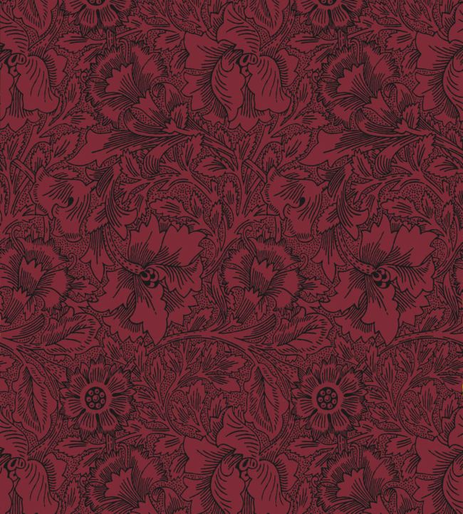 Poppy Wallpaper - Red