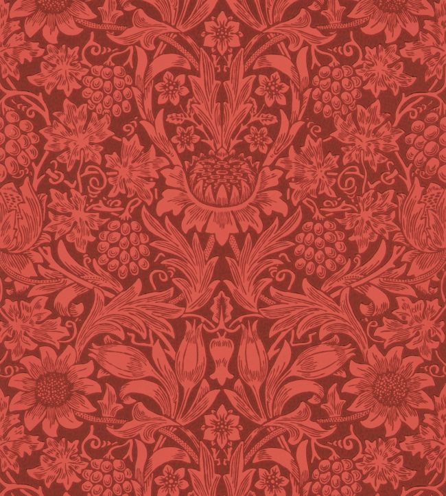 Sunflower Wallpaper - Red