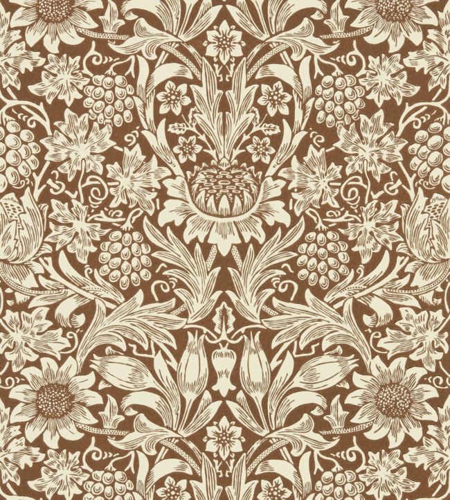 Sunflower Wallpaper - Brown