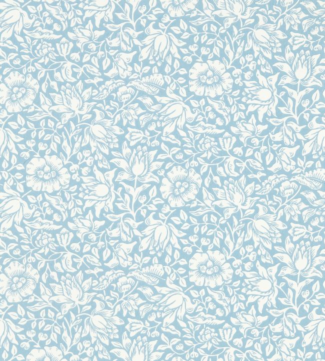 Mallow Wallpaper - Blue