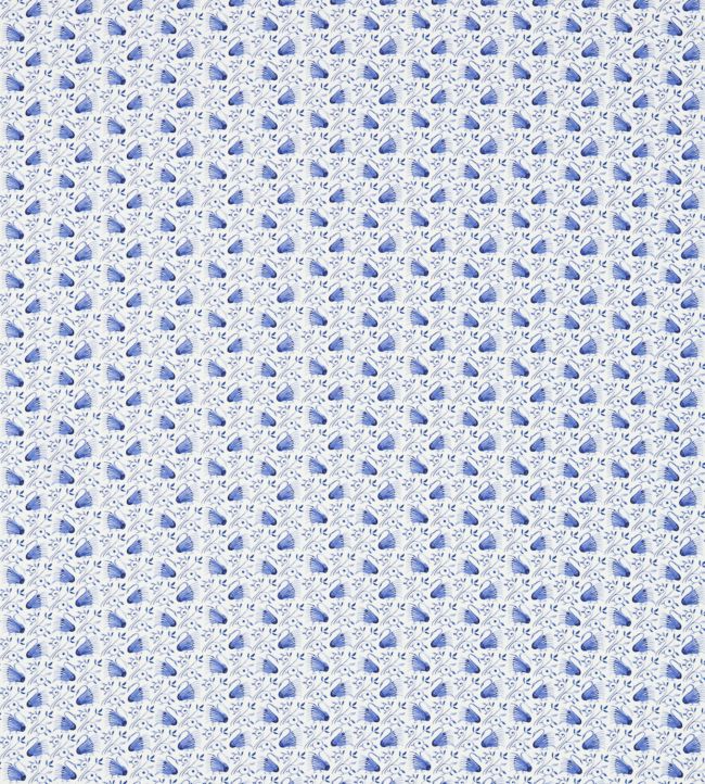 Swans Fabric - Blue