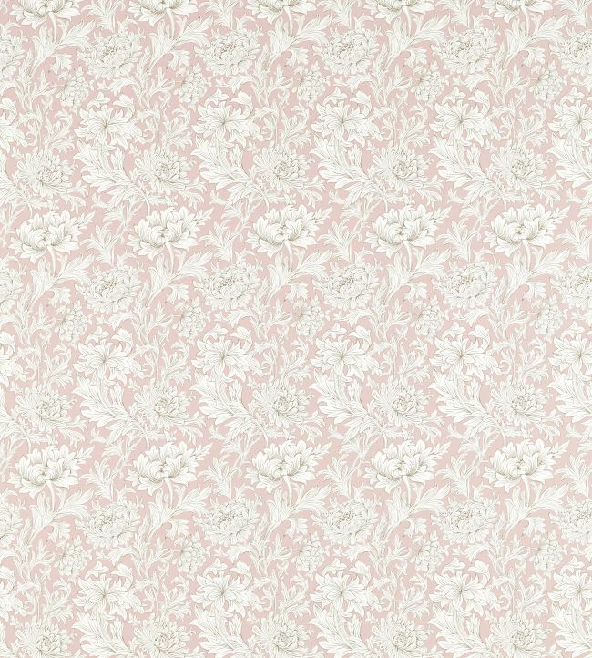 Chrysanthemum Toile Fabric - Pink