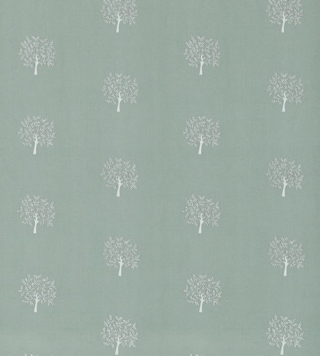 Woodland Tree Fabric - Teal