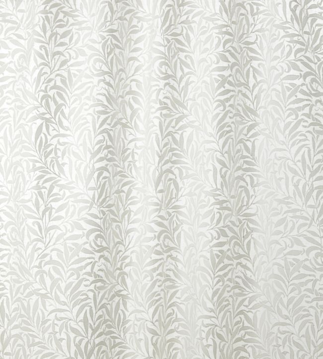 Pure Willow Bough Embroidery Fabric - Silver