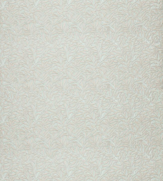 Pure Willow Bough Embroidery Fabric - White