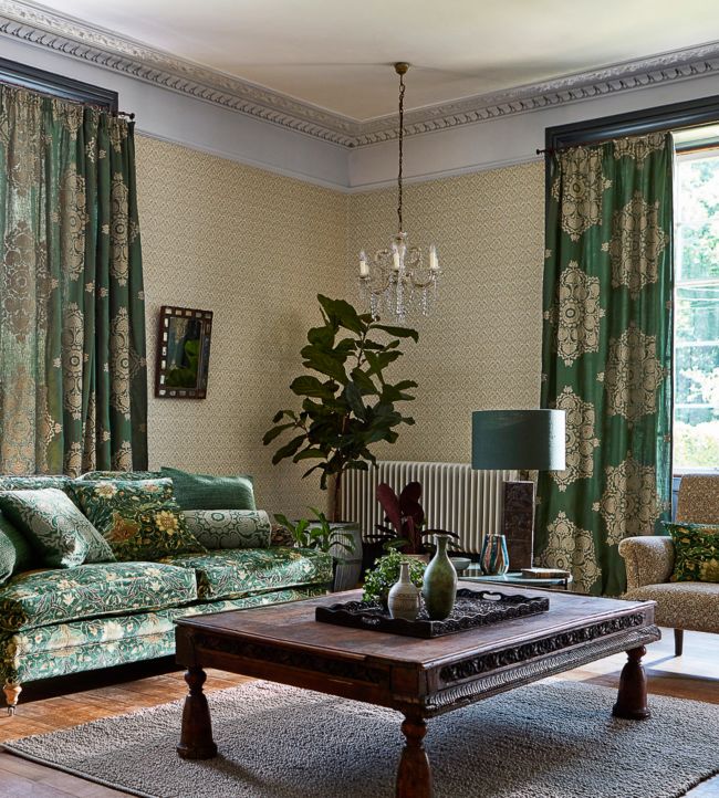 Indian Loop Room Fabric - Green