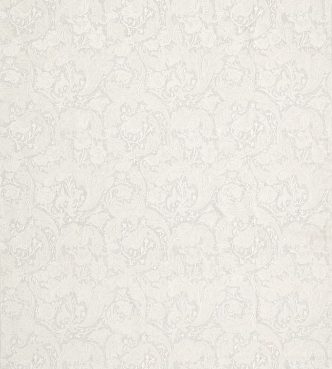 Pure Bachelors Button Embroidery Fabric - White