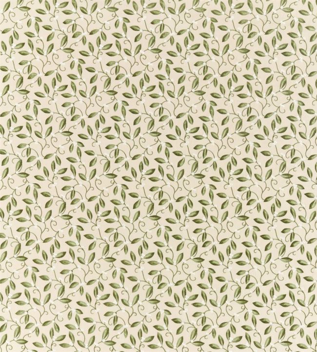 Mistletoe Embroidery Fabric - Green