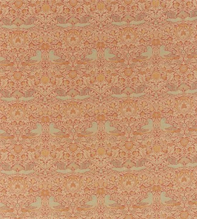 Bird Weave Fabric - Orange