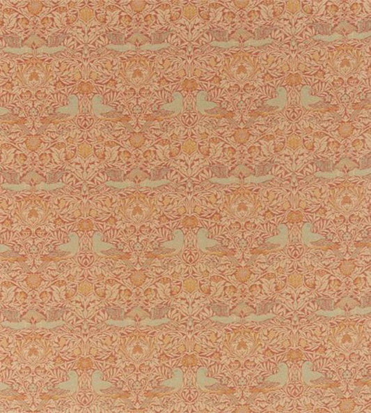 Bird Weave Fabric - Orange
