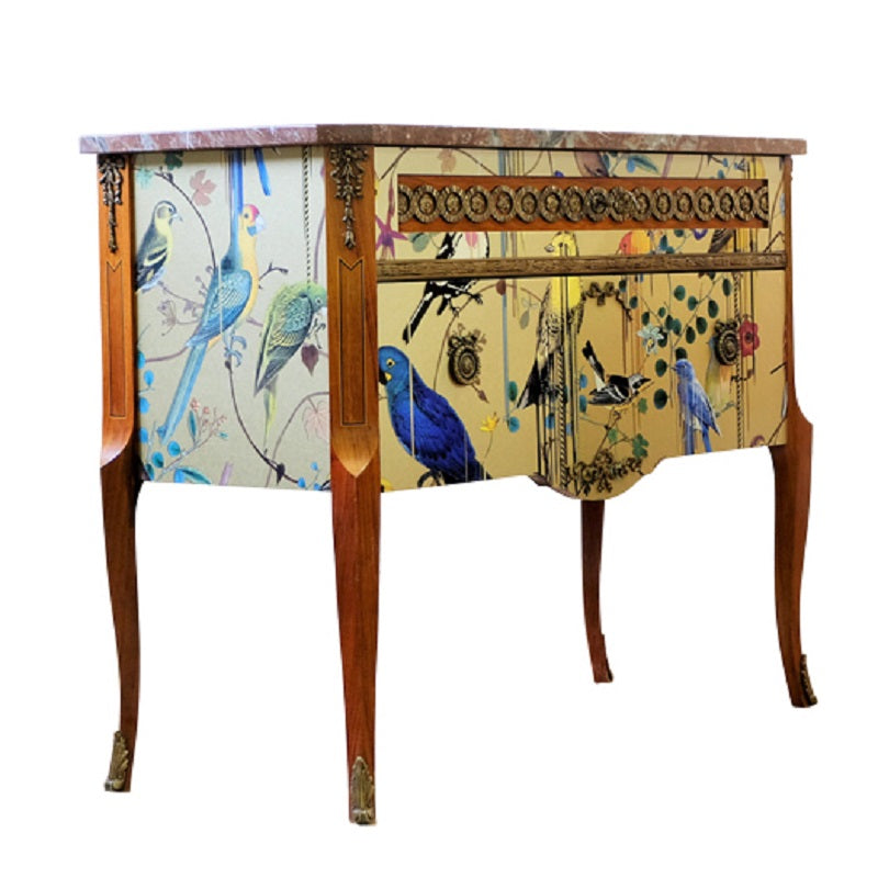 (751) Louis XV Commode with Marble Top
