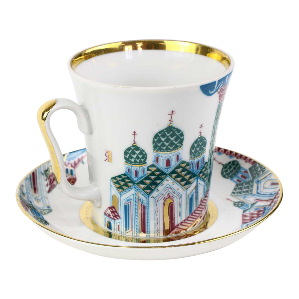 Russian tea cup and saucer