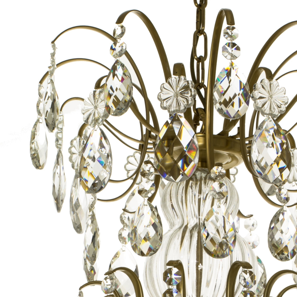 Baroque 10 arm crystal chandelier - frame