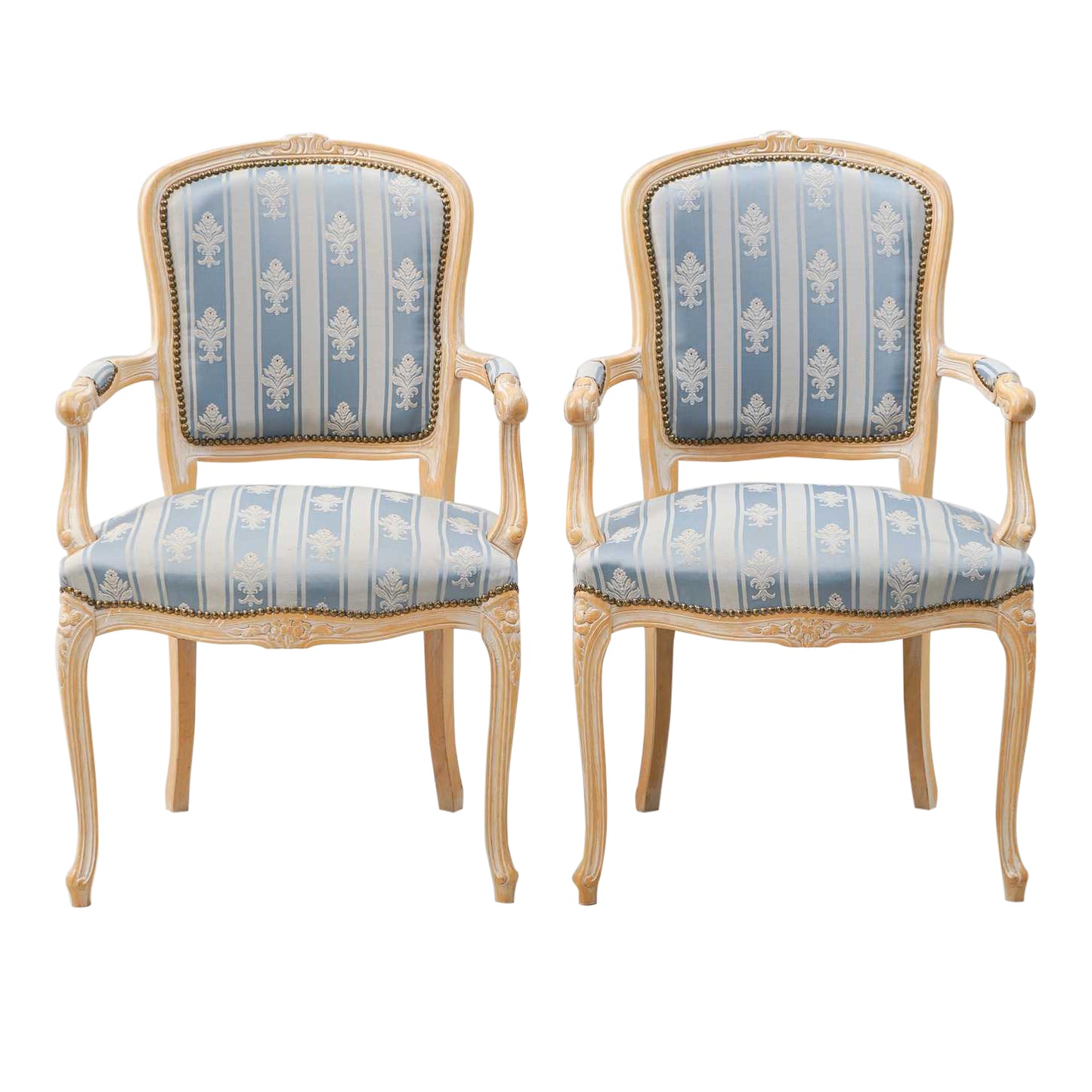 1950s Vintage Rococo Armchairs- A Pair