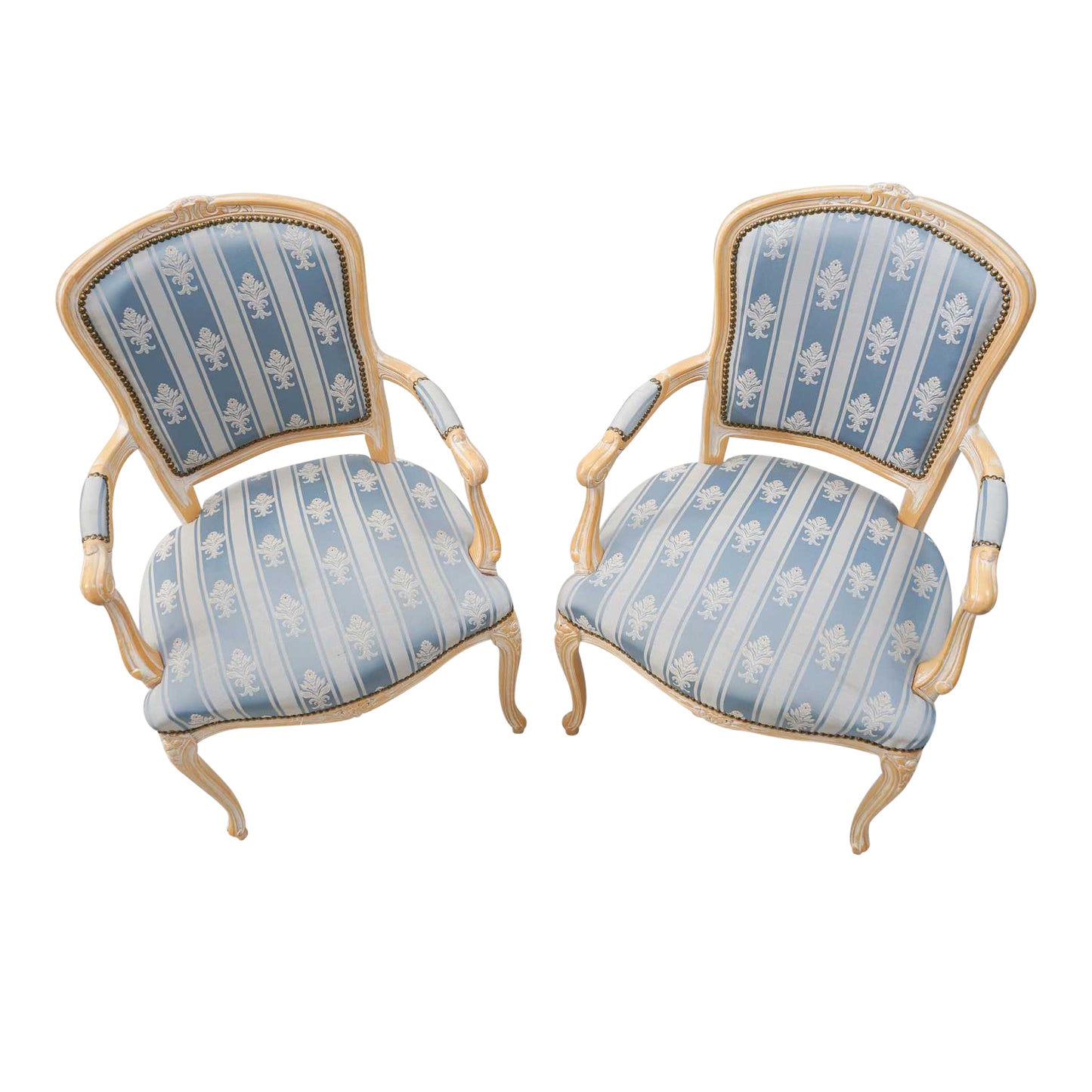 1950s Vintage Rococo Armchairs- A Pair