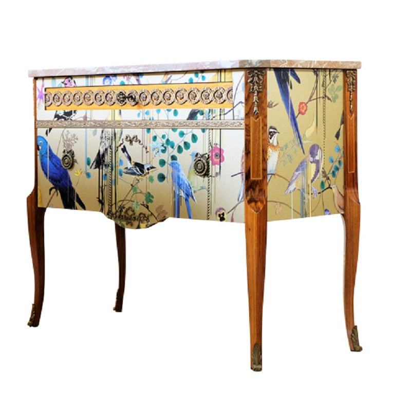 (751) Louis XV Commode with Marble Top