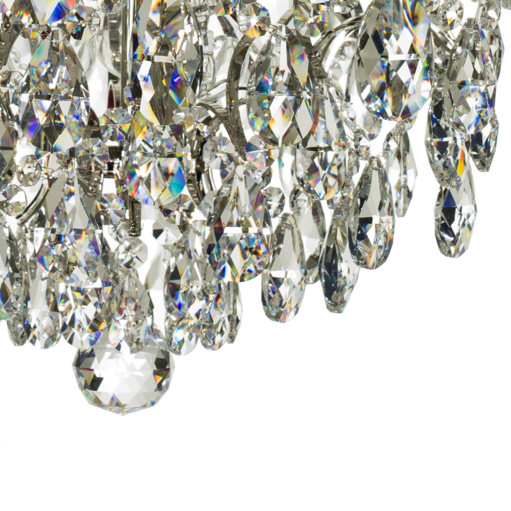 Modern Style Crystal Chandelier: Nickel plated and crystal (50cm/19.7 inches)