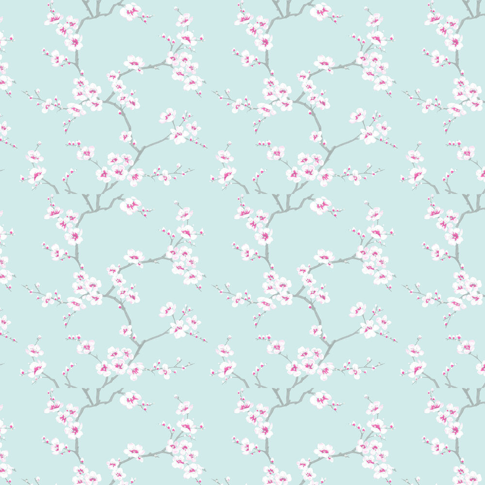 Apple Blossom Wallpaper - Blue