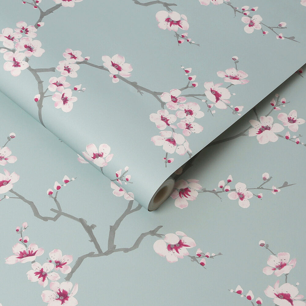 Apple Blossom Wallpaper - Blue