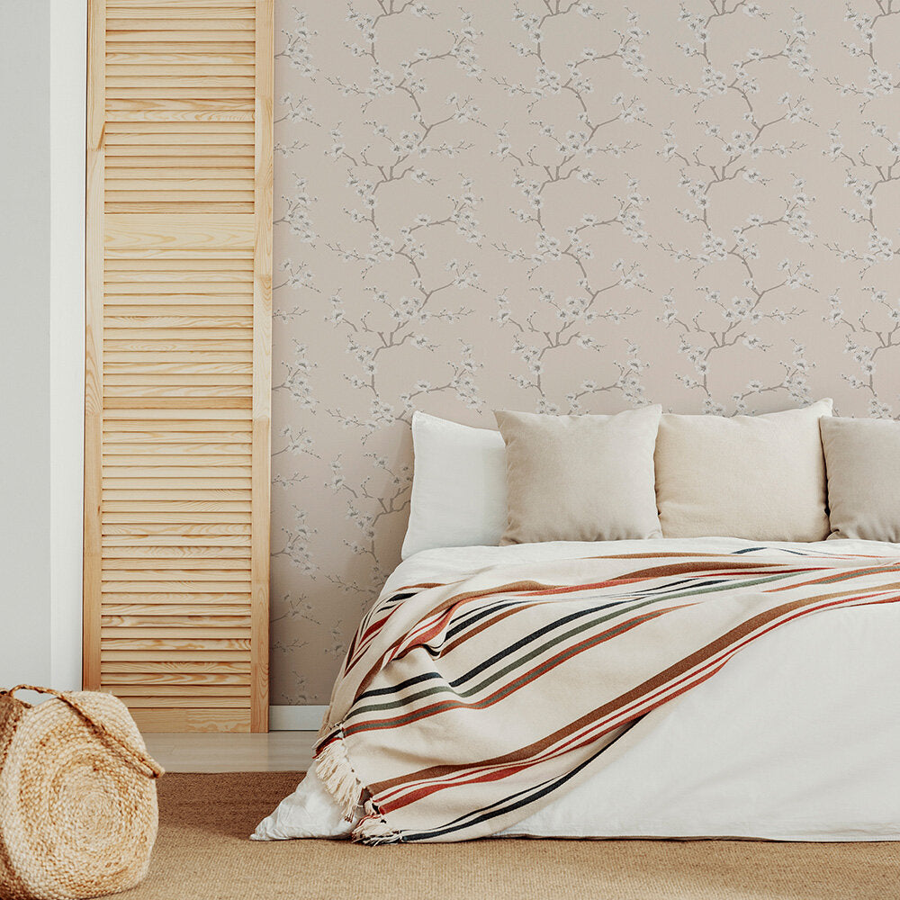 Apple Blossom Room Wallpaper - Pink