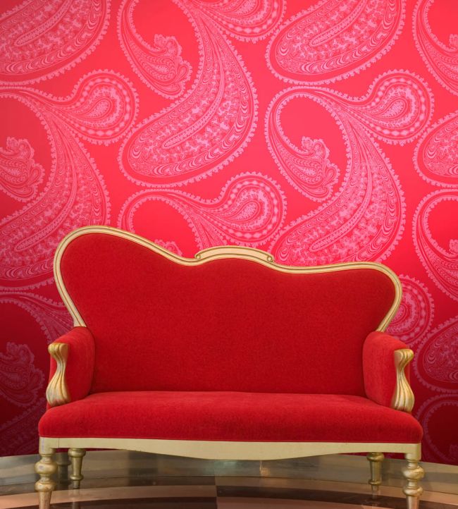 Rajapur Room Wallpaper - Red
