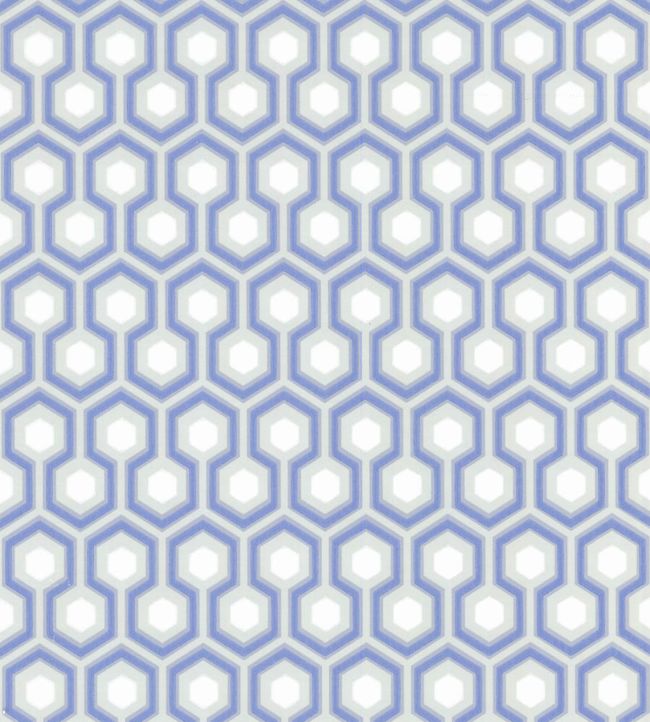 Hicks' Hexagon Wallpaper - Blue