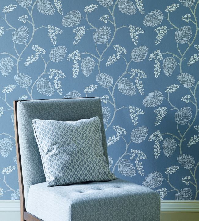 Atwood Room Wallpaper - Blue