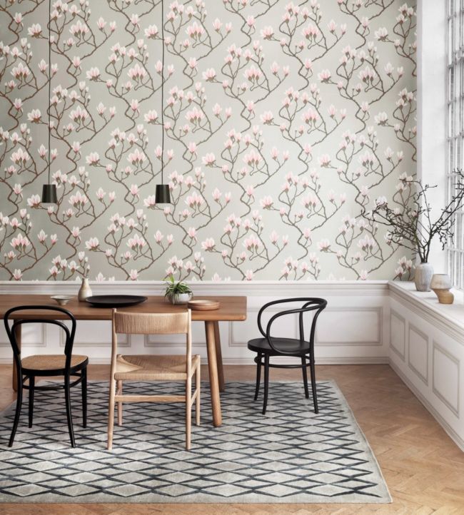 Magnolia Wallpaper - Gray - Cole & Son