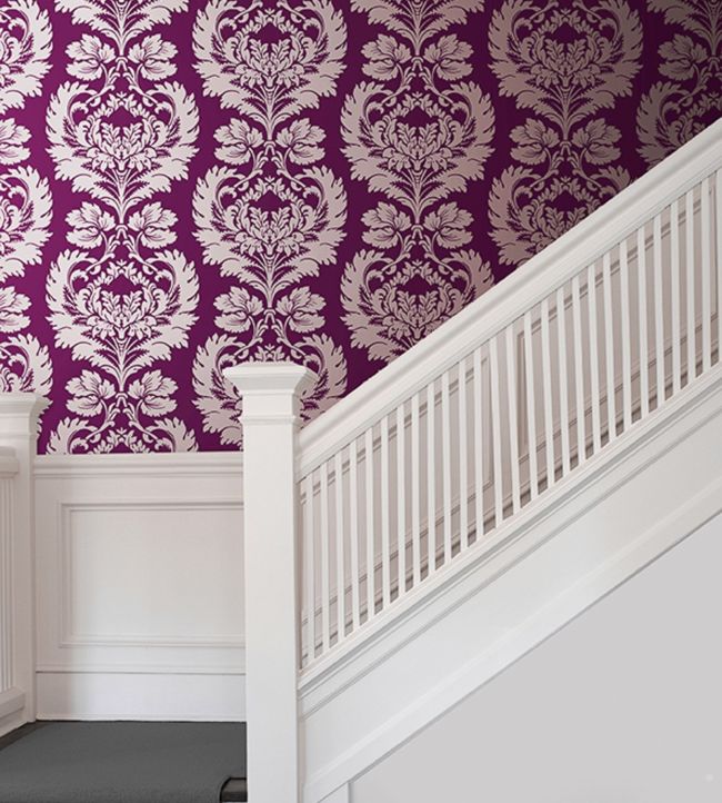 Hovingham Wallpaper - Purple - Cole & Son