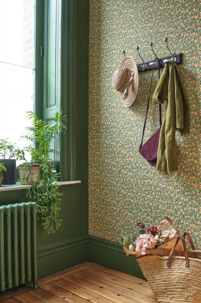 Cherry Room Wallpaper - Green