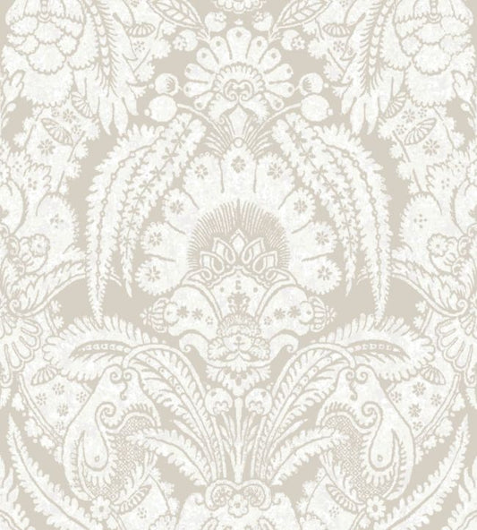Chatterton Wallpaper - White - Cole & Son