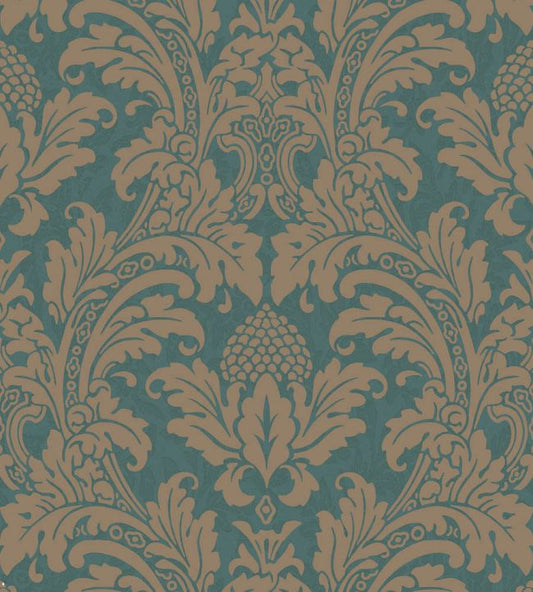 Blake Wallpaper - Teal - Cole & Son