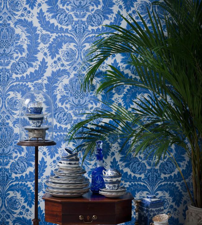 Coleridge Room Wallpaper - Blue
