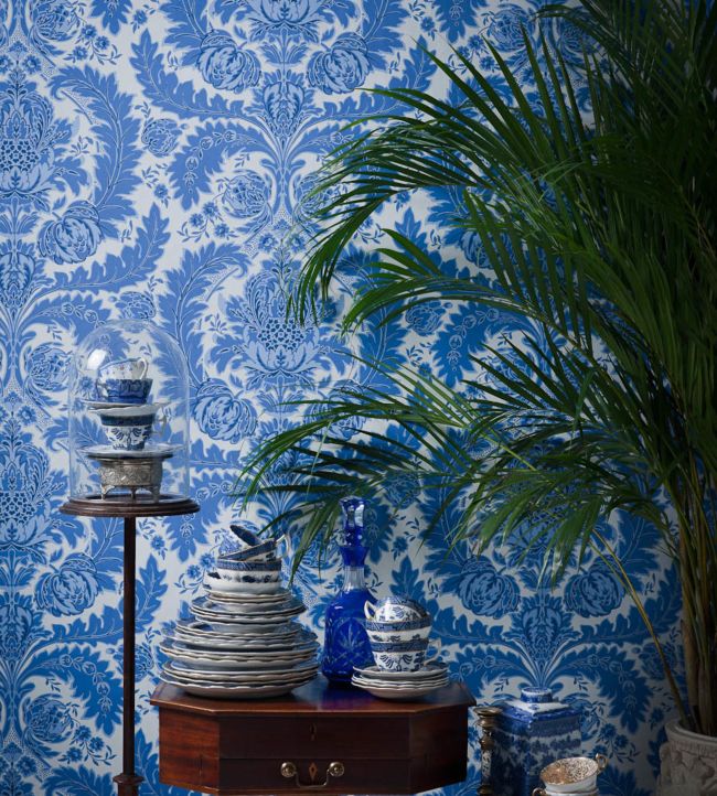 Coleridge Wallpaper - Blue - Cole & Son